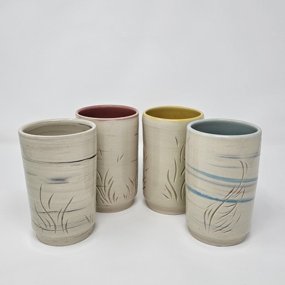 Tall Marbled Tumblers
